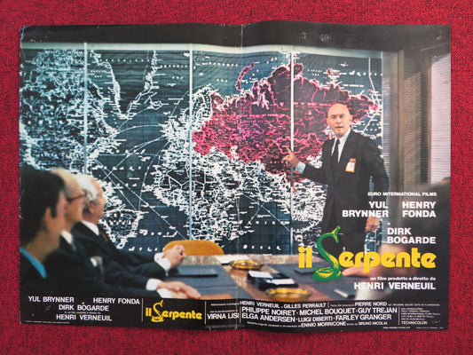 THE SERPENT - C ITALIAN FOTOBUSTA POSTER YUL BRYNNER HENRY FONDA 1973