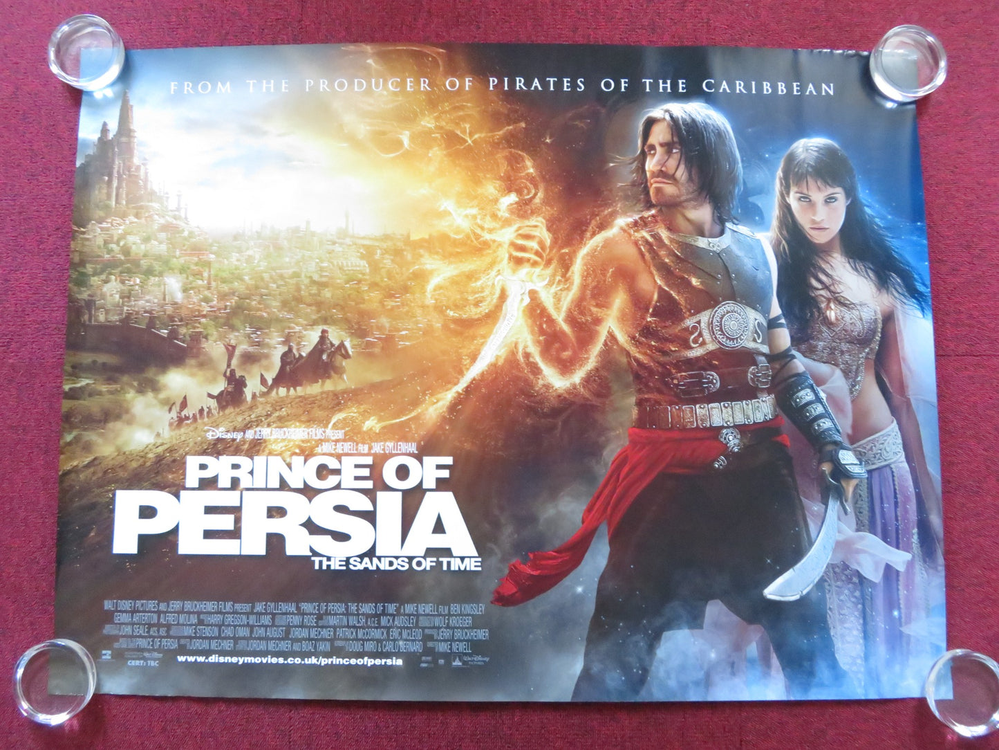 PRINCE OF PERSIA: THE SANDS OF TIME UK QUAD (30"x 40") ROLLED POSTER DISNEY 2010