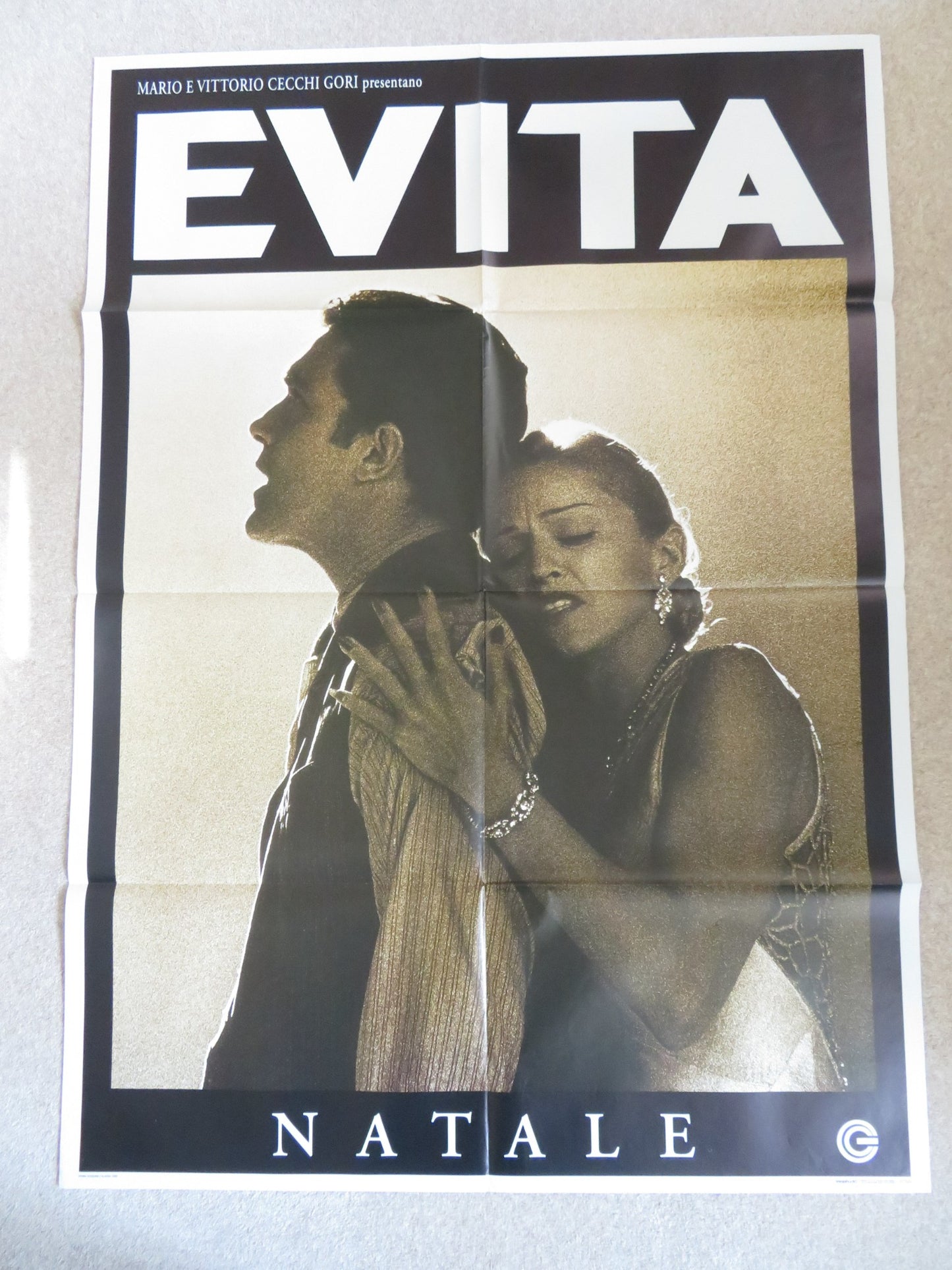 EVITA ITALIAN 2 FOGLIO POSTER MADONNA ANTONIO BANDERAS 1996