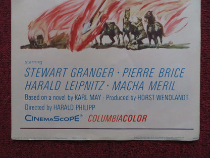 RAMPAGE AT APACHE WELLS US INSERT (14"x 36") POSTER STEWART GRANGER 1966