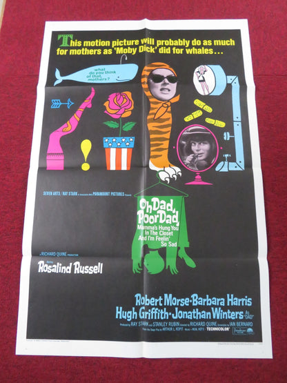 OH DAD, POOR DAD, MAMMA'S HUNG YOU IN THE... FOLDED US ONE SHEET POSTER 1967