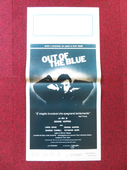 OUT OF THE BLUE ITALIAN LOCANDINA POSTER LINDA MANZ DENNIS HOPPER 1980