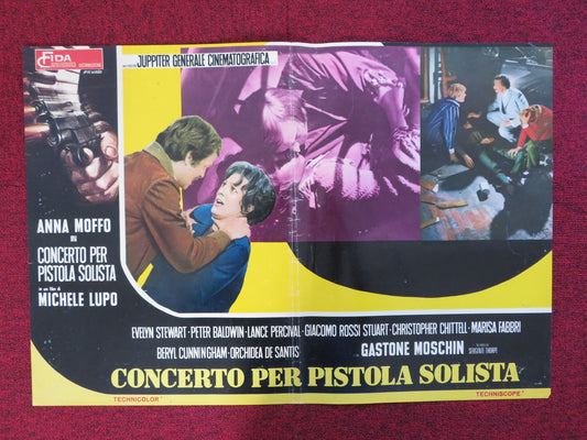 CONCERTO PER PISTOLA SOLISTA - B ITALIAN FOTOBUSTA POSTER MOFFO STEWART 1970