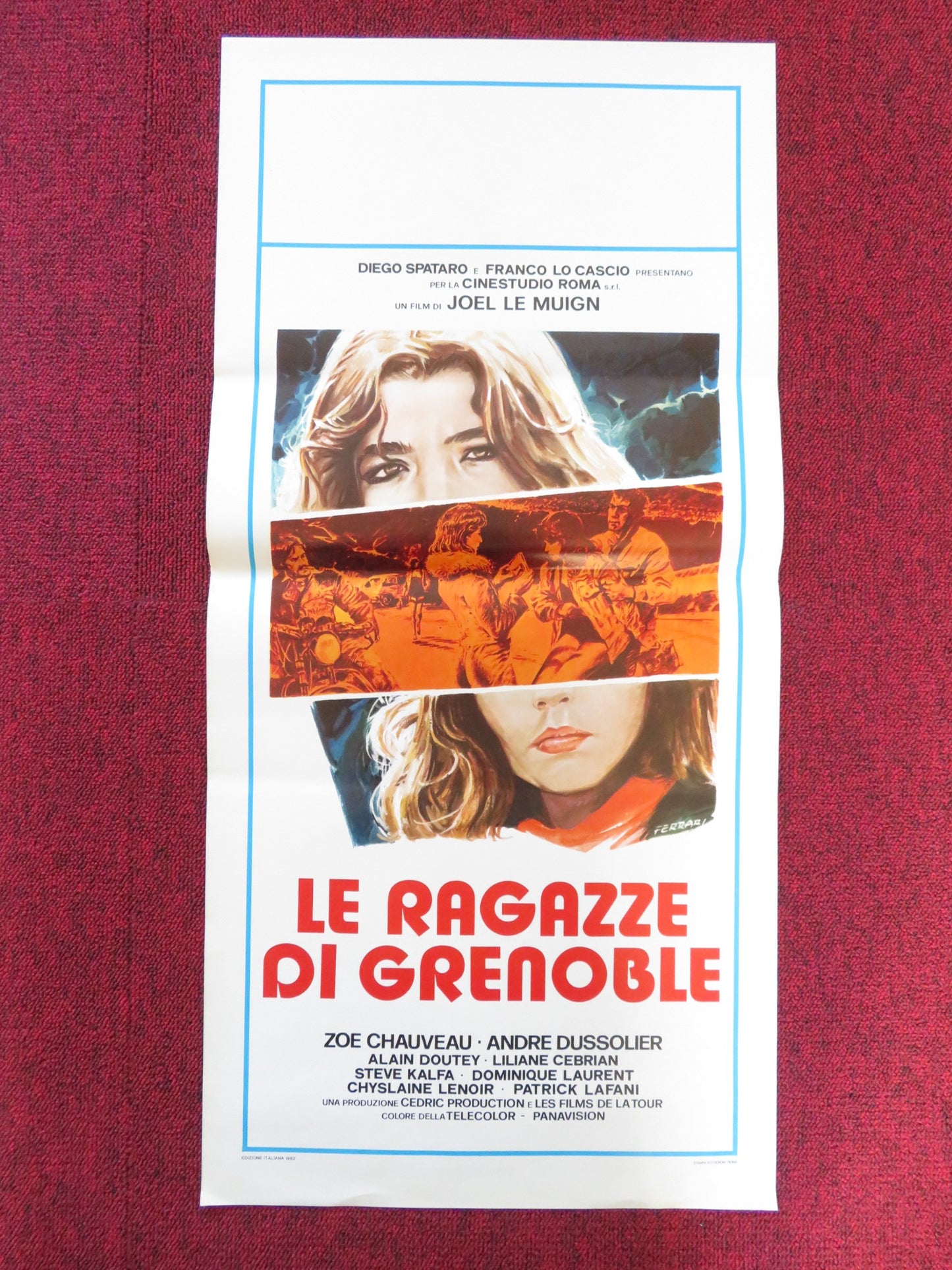 LES FILLES DE GRENOBLE ITALIAN LOCANDINA POSTER ZOE CHAUVEAU DUSSOLIER 1981