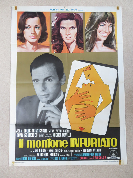 LOVE AT THE TOP ITALIAN 2 FOGLIO POSTER JEAN-LOUIS TRINTIGNANT 1974