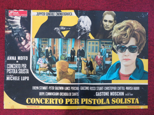 CONCERTO PER PISTOLA SOLISTA - C ITALIAN FOTOBUSTA POSTER MOFFO STEWART 1970