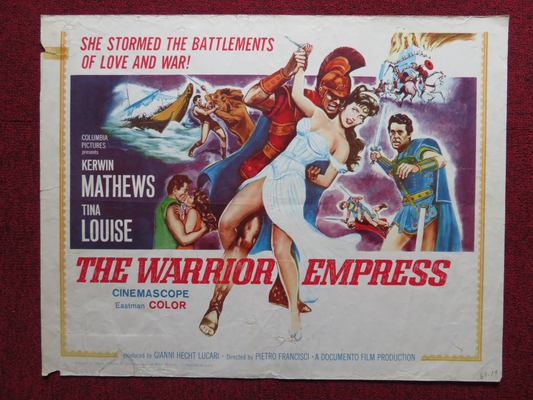 THE WARRIOR EMPRESS US HALF SHEET (22"x 28") POSTER KERWIN MATTHEWS 1960