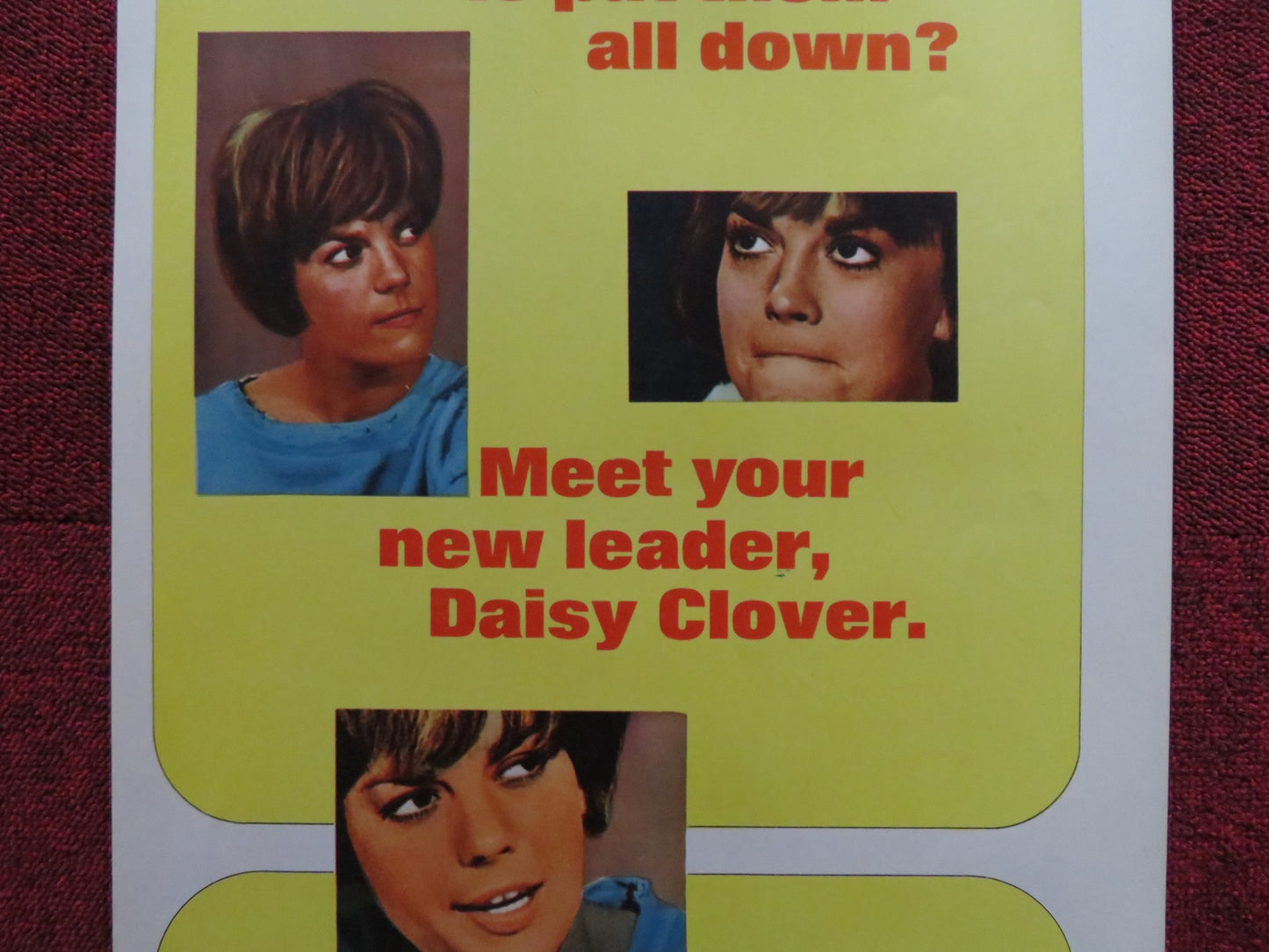 INSIDE DAISY CLOVER US INSERT (14"x 36") POSTER NATALIE WOOD C. PLUMMER 1966