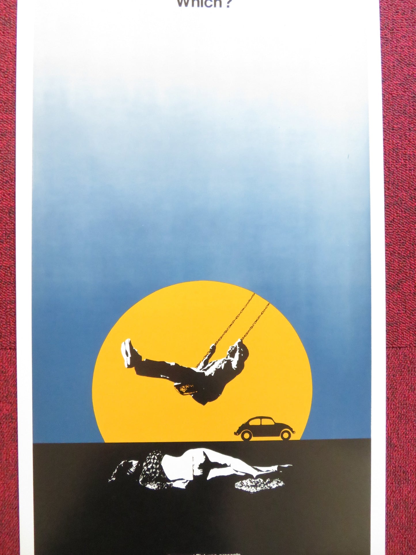 MAN ON A SWING US INSERT (14"x 36") POSTER CLIFF ROBERTSON JOEL GREY 1974