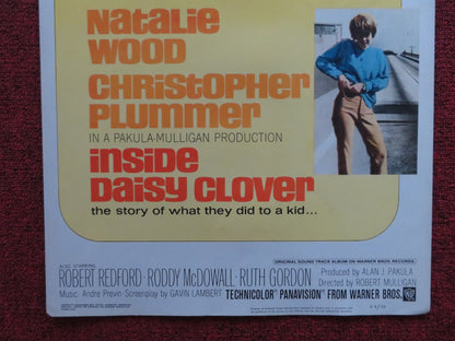 INSIDE DAISY CLOVER US INSERT (14"x 36") POSTER NATALIE WOOD C. PLUMMER 1966