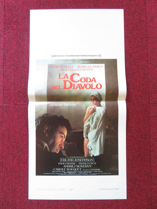 LA CODA DEL DIAVOLO ITALIAN LOCANDINA POSTER ROBIN RENUCCI ISABELLE PASCO 1986