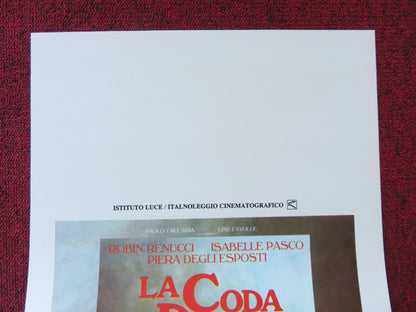 LA CODA DEL DIAVOLO ITALIAN LOCANDINA POSTER ROBIN RENUCCI ISABELLE PASCO 1986