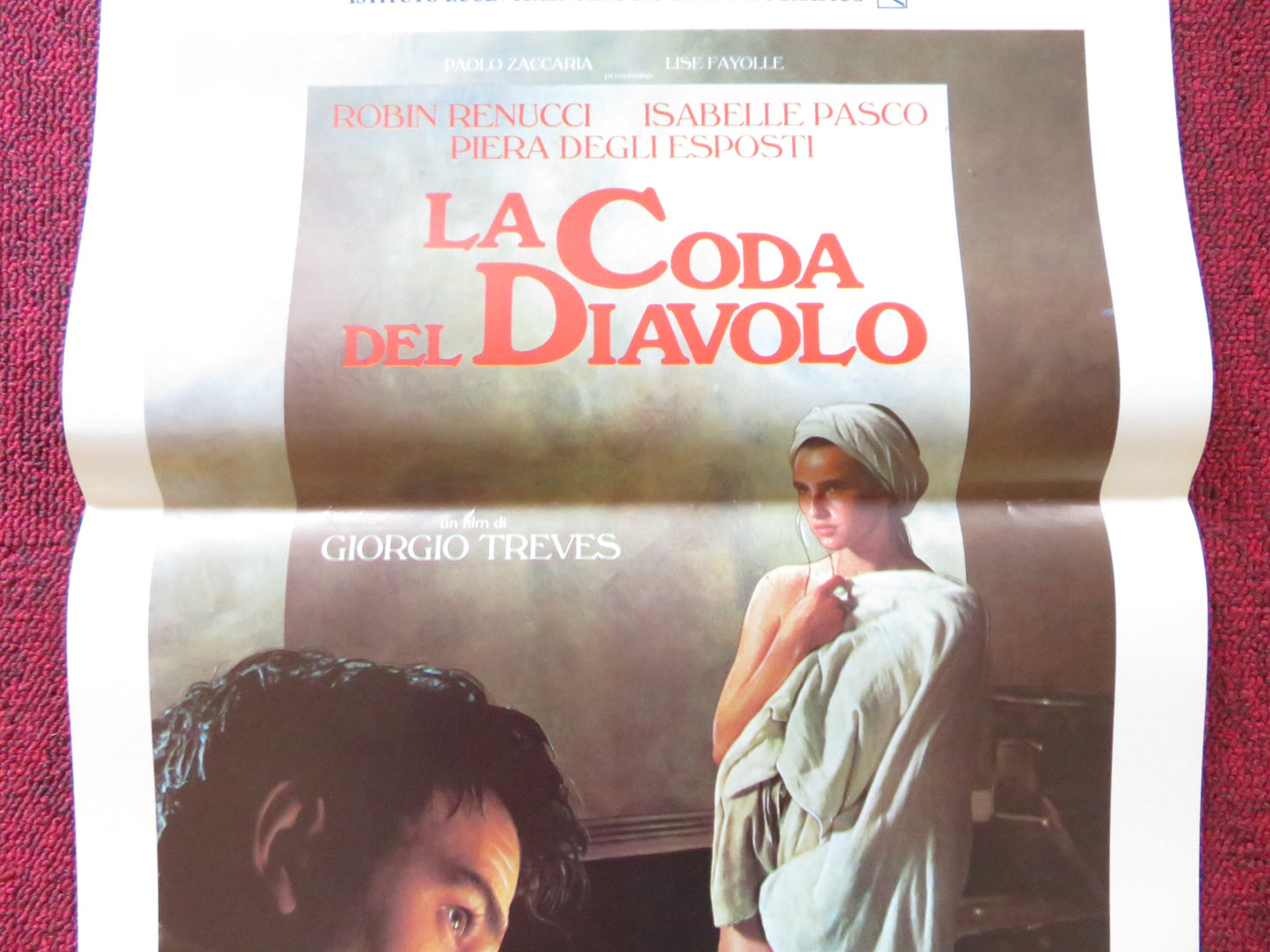 LA CODA DEL DIAVOLO ITALIAN LOCANDINA POSTER ROBIN RENUCCI ISABELLE PASCO 1986