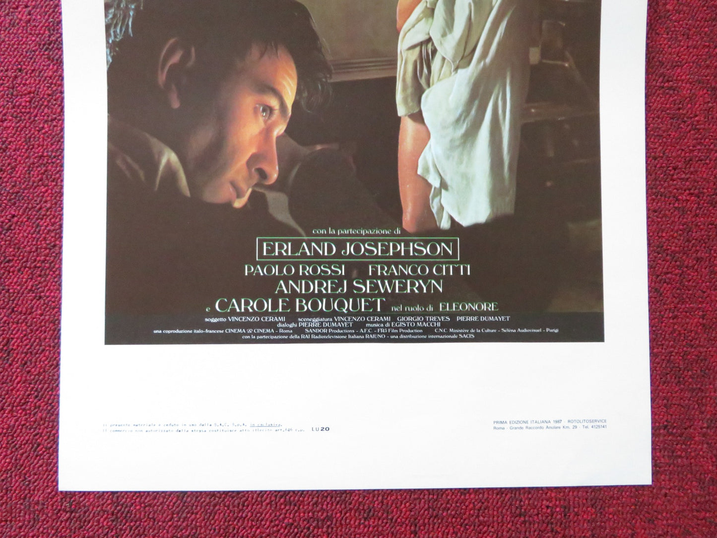 LA CODA DEL DIAVOLO ITALIAN LOCANDINA POSTER ROBIN RENUCCI ISABELLE PASCO 1986