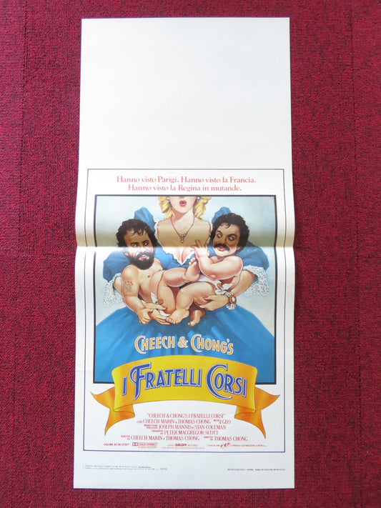 CHEECH & CHONG'S I FRATELLI CORSI ITALIAN LOCANDINA POSTER C. MARIN 1981