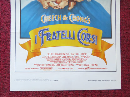 CHEECH & CHONG'S I FRATELLI CORSI ITALIAN LOCANDINA POSTER C. MARIN 1981