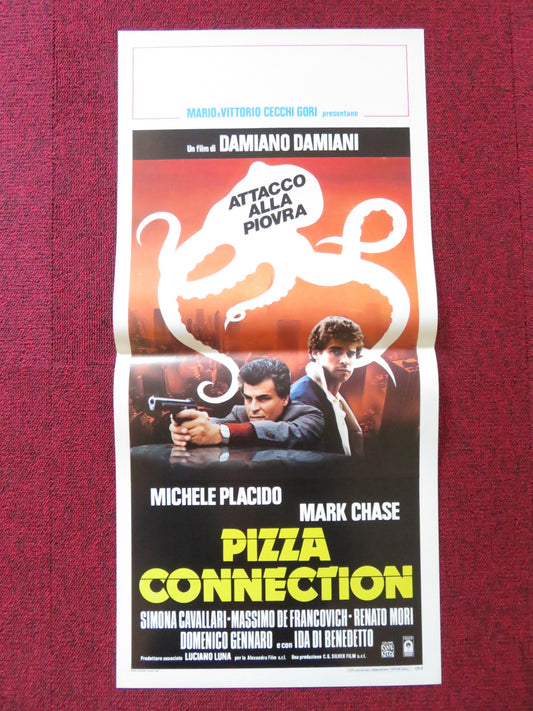 THE SICILIAN CONNECTION ITALIAN LOCANDINA POSTER MICHELE PLACIDO MARK CHASE 1985