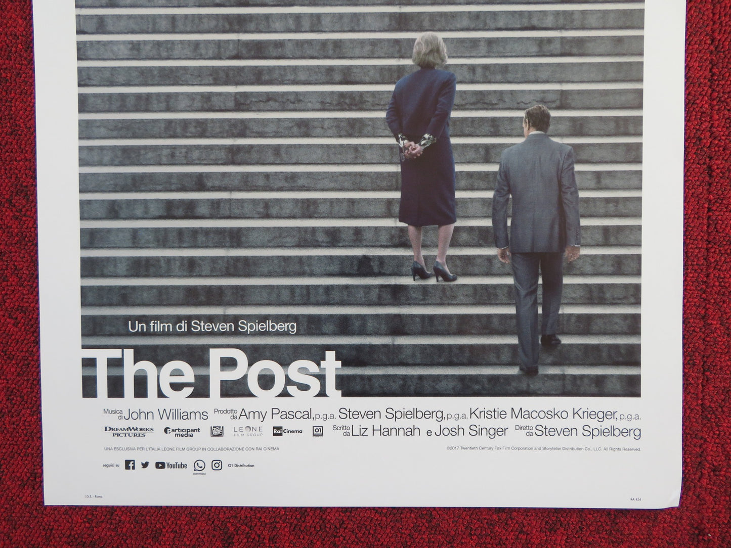 THE POST ITALIAN LOCANDINA POSTER SPIELBERG HANKS STREEP 2017