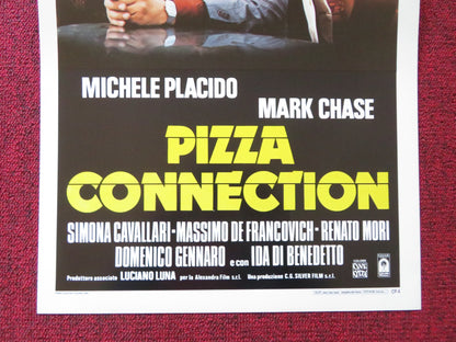 THE SICILIAN CONNECTION ITALIAN LOCANDINA POSTER MICHELE PLACIDO MARK CHASE 1985