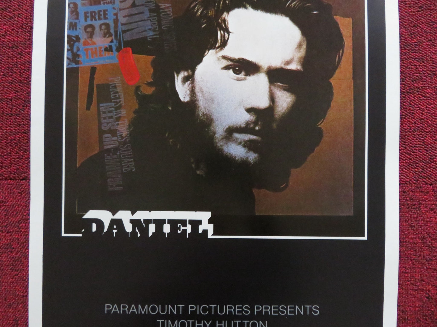 DANIEL US INSERT (14"x 36") POSTER TIMOTHY HUTTON MANDY PATINKIN 1983