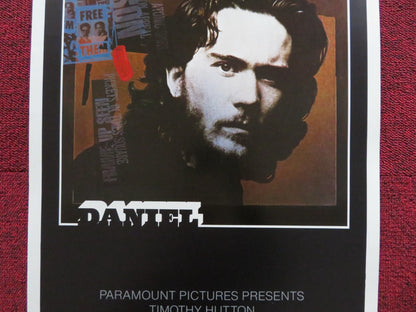 DANIEL US INSERT (14"x 36") POSTER TIMOTHY HUTTON MANDY PATINKIN 1983