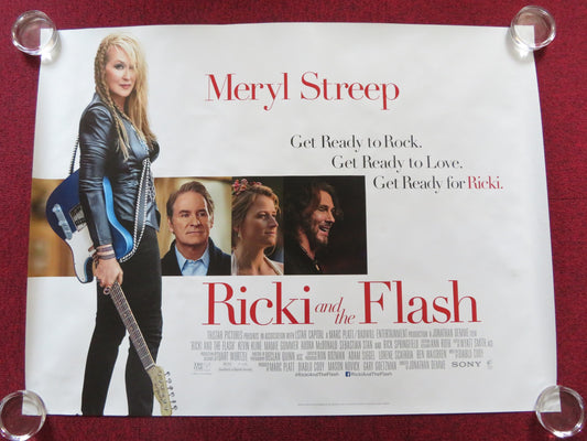 RICKI AND THE FLASH UK QUAD (30"x 40") ROLLED POSTER MERYL STREEP 2015