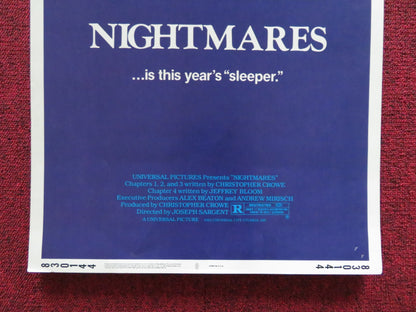 NIGHTMARES US INSERT (14"x 36") POSTER JENNY NEUMANN GARY SWEET 1983