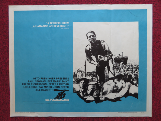 EXODUS US HALF SHEET (22"x 28") POSTER PAUL NEWMAN EVA MARIE SAINT 1961