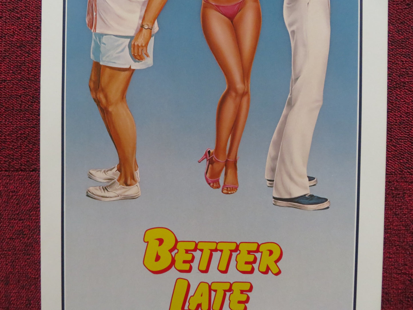 BETTER LATE THAN NEVER US INSERT (14"x 36") POSTER ART CARNEY MAGGIE SMITH 1983