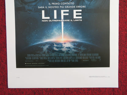 LIFE ITALIAN LOCANDINA POSTER JAKE GYLLENHAAL REBECCA FERGUSON 2017