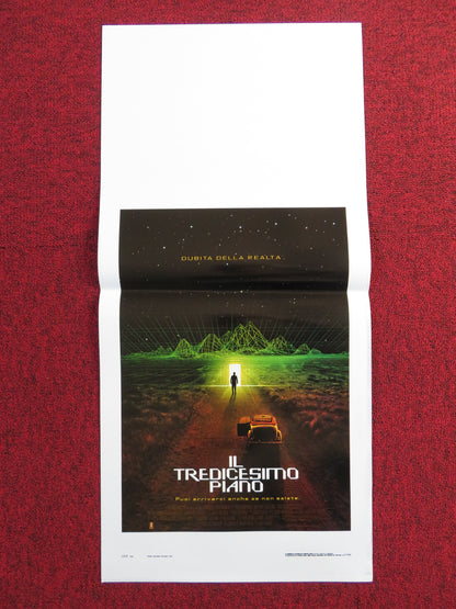 THE THIRTEENTH FLOOR ITALIAN LOCANDINA POSTER CRAIG BIERKO GRETCHEN MOL 1999