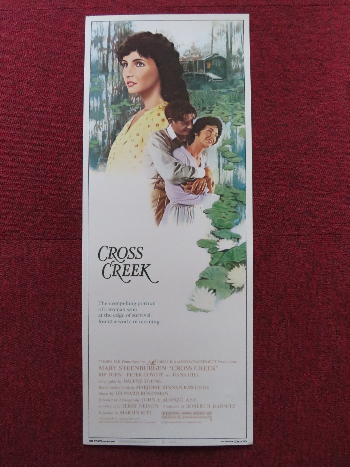 CROSS CREEK US INSERT (14"x 36") POSTER MARY STEENBURGEN RIP TORN 1983