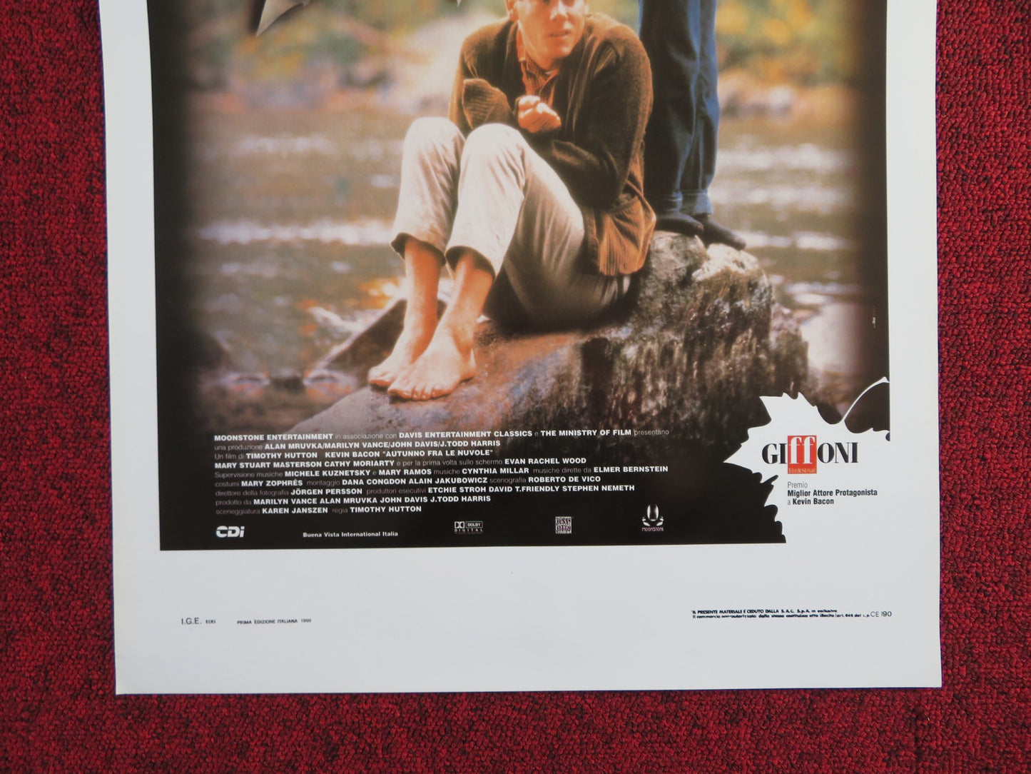 DIGGING TO CHINA ITALIAN LOCANDINA POSTER KEVIN BACON CATHY MORIARTY 1999