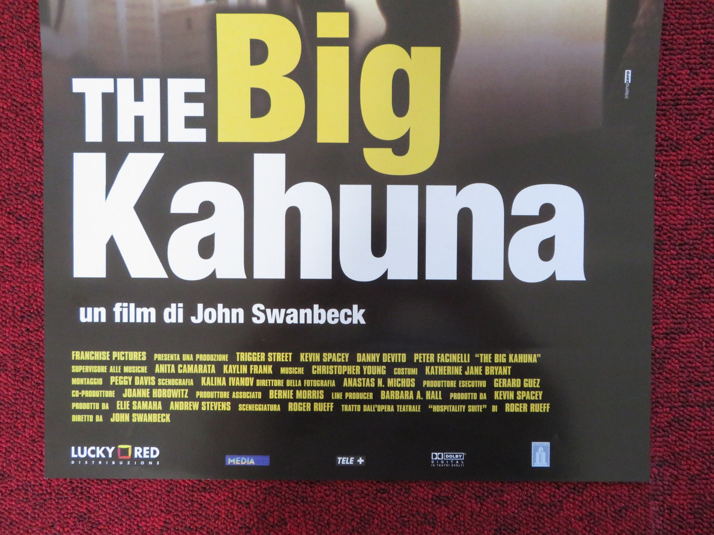 THE BIG KAHUNA ITALIAN LOCANDINA POSTER KEVIN SPACEY DANNY DEVITO 1999