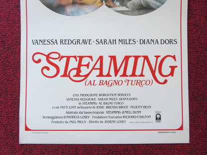 STEAMING ITALIAN LOCANDINA POSTER VANESSA REDGRAVE DIANA DORS 1985