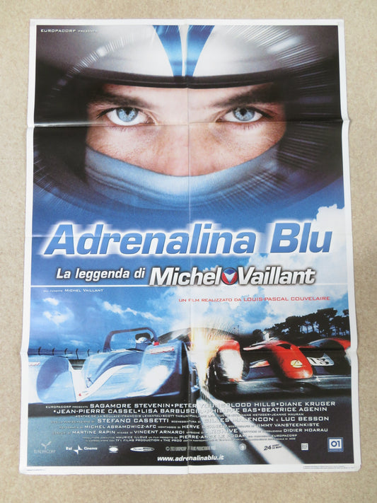 MICHEL VAILLANT ITALIAN 2 FOGLIO POSTER SAGAMORE STEVENIN PETER YOUNGBLOOD 2003