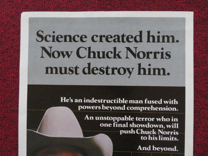 SILENT RAGE US INSERT (14"x 36") POSTER CHUCK NORRIS RON SLIVER 1982