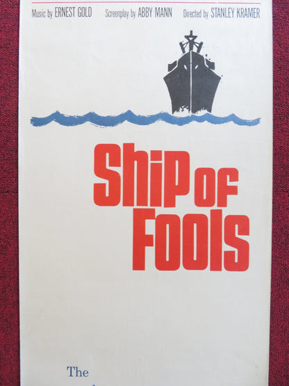 SHIP OF FOOLS US INSERT (14"x 36") POSTER VIVIEN LEIGH SIMONE SIGNORET 1965