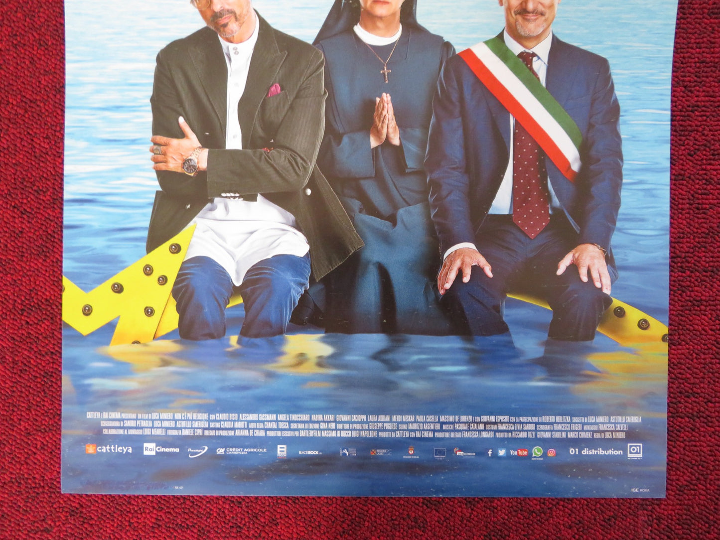 NON C'E PIU RELIGIONE ITALIAN LOCANDINA POSTER CLAUDIO BISIO A. GASSMANN 2016