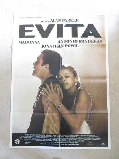 EVITA - B ITALIAN 2 FOGLIO POSTER MADONNA ANTONIO BANDERAS 1996