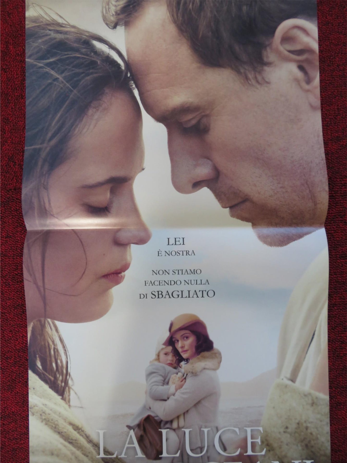 THE LIGHT BETWEEN OCEANS ITALIAN LOCANDINA POSTER MICHAEL FASSBENDER 2016