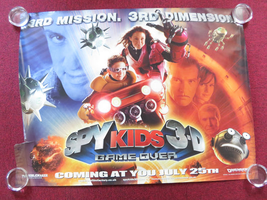 SPY KIDS 3: GAME OVER UK QUAD (30"x 40") ROLLED POSTER ANTONIO BANDERAS 2003