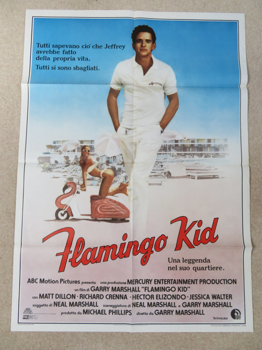 FLAMINGO KID ITALIAN 2 FOGLIO POSTER MATT DILLON HECTOR ELIZONDO 1984