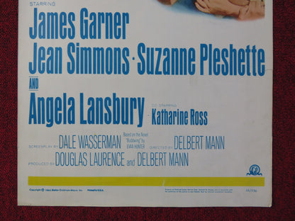 MISTER BUDDWING US INSERT (14"x 36") POSTER JAMES GARNER JEAN SIMMONS 1966