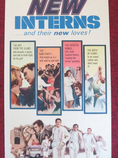 THE NEW INTERNS US INSERT (14"x 36") POSTER MICHAEL CALLAN DEAN JONES 1964