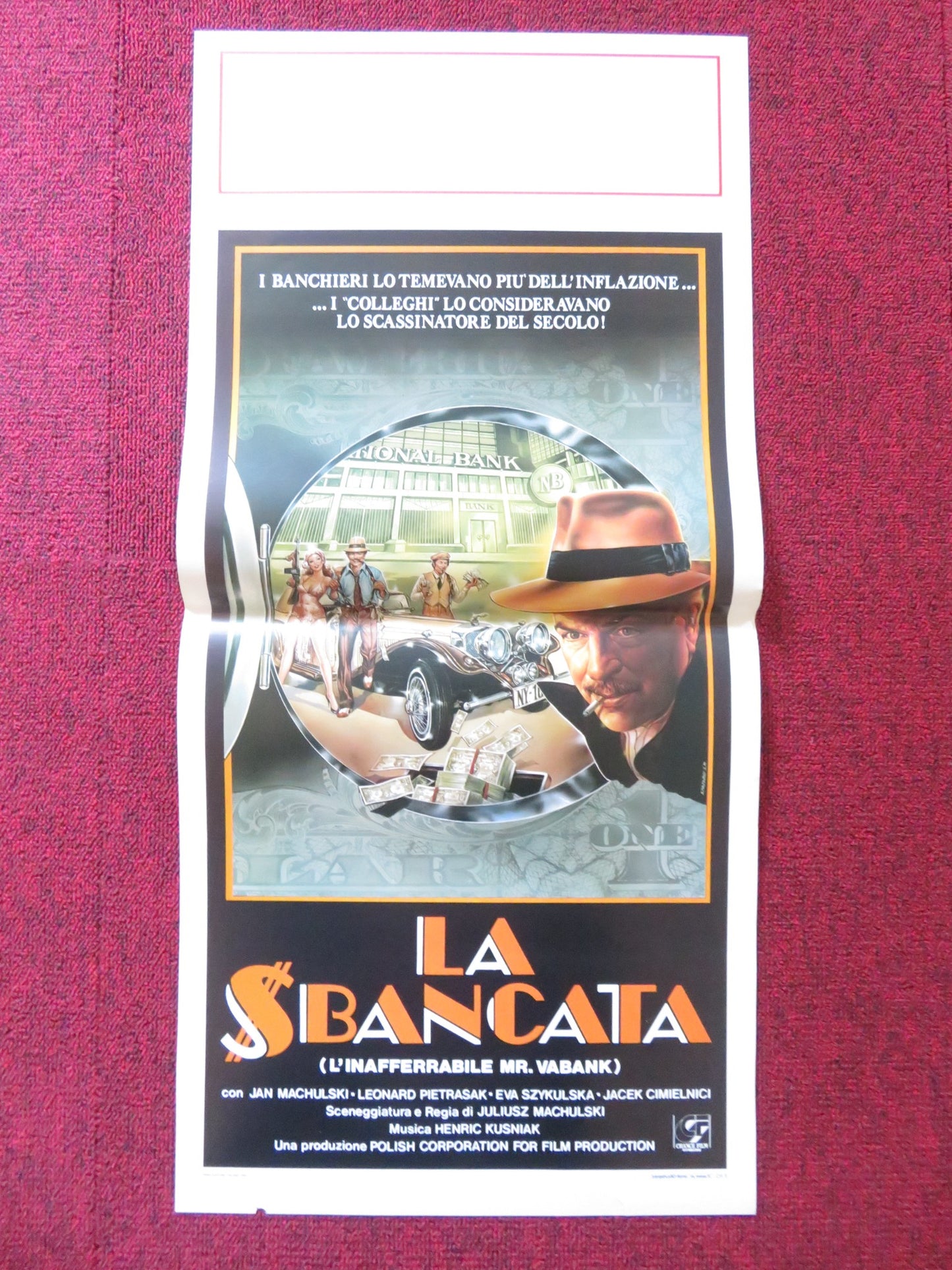 VABANK ITALIAN LOCANDINA POSTER JAN MACHULSKI LEONARD PIETRASAK 1981