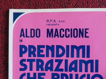 PRENDIMI STRAZIAMI CHE BRUCIO DI PASSIONE - B ITALIAN FOTOBUSTA POSTER 1975