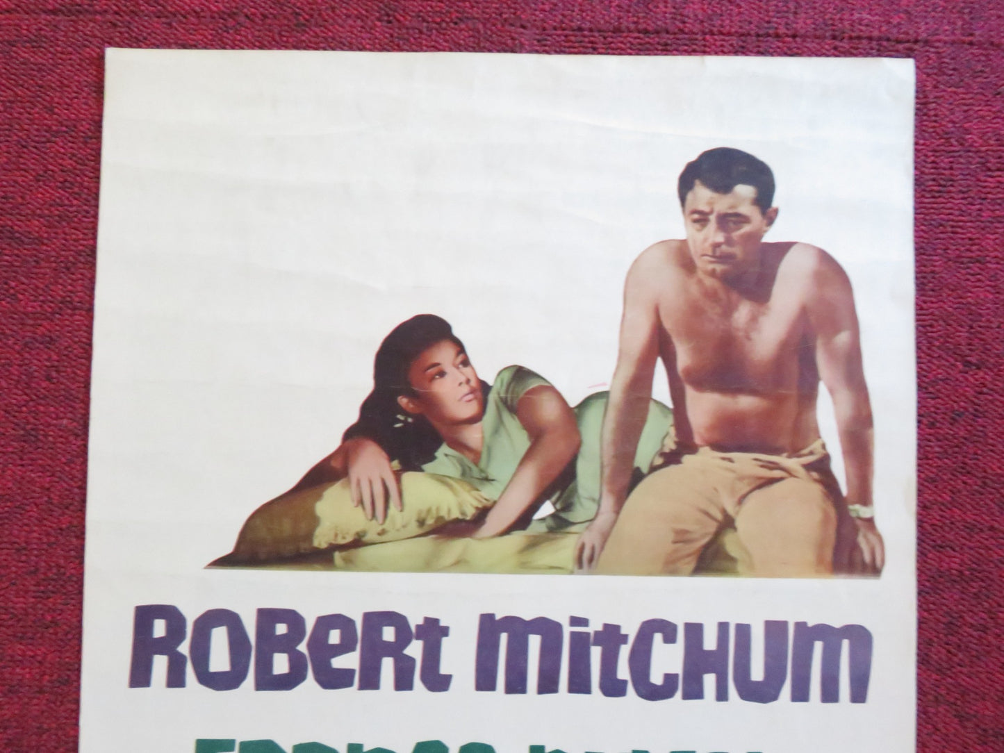 MAN IN THE MIDDLE US INSERT (14"x 36") POSTER ROBERT MITCHUM FRANCE NUYEN 1964